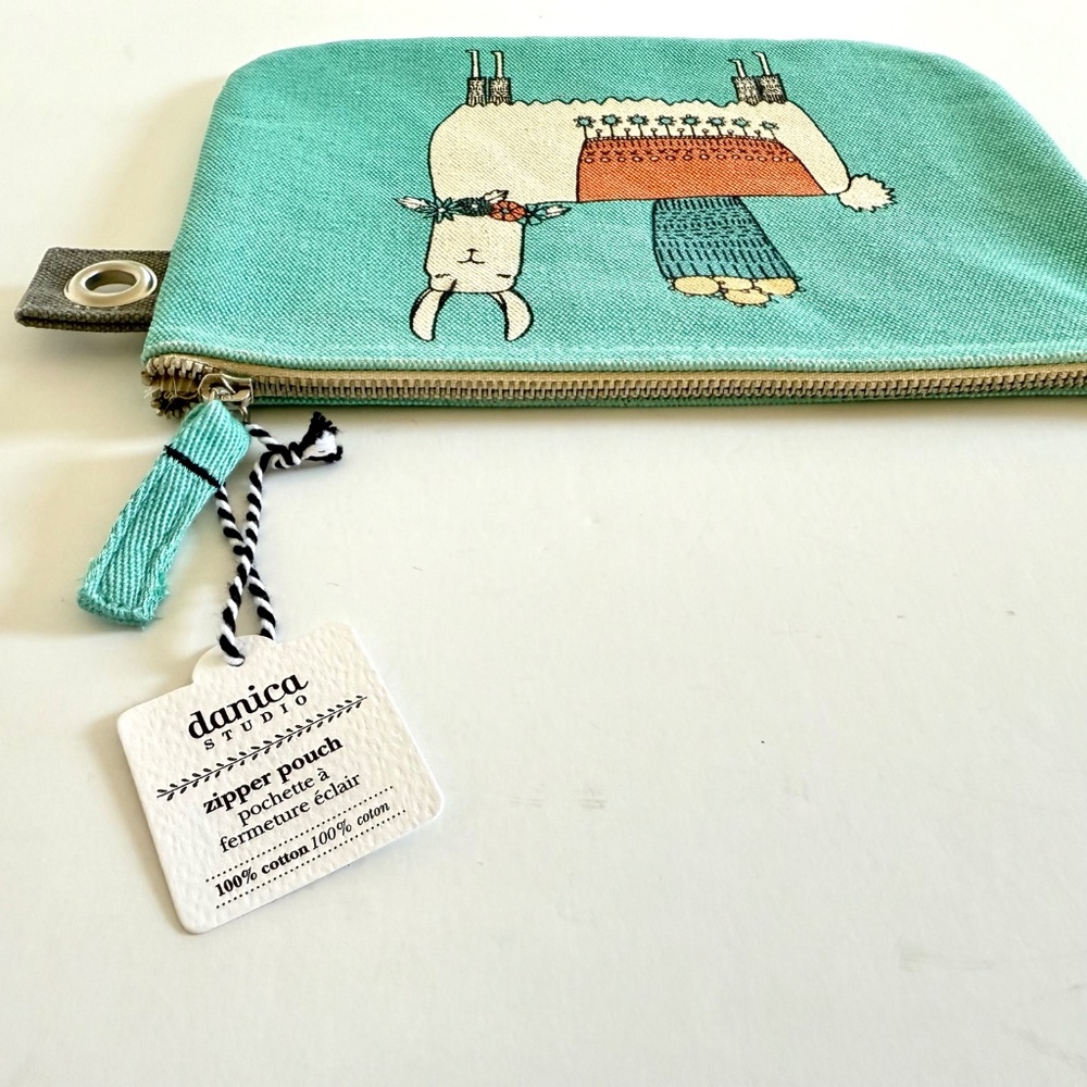 Danica Studio Llamarama Zipper Pouch 100% Cotton - Picture 15 of 16